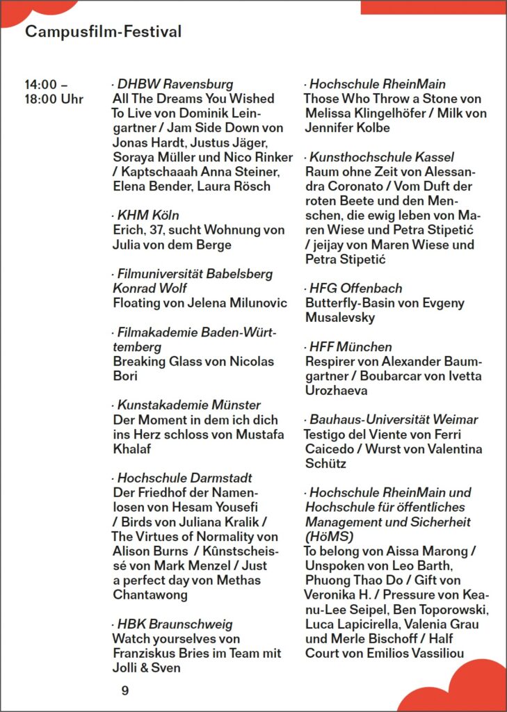 Filmprogramm WDC Campus 2026 MAK Frankfurt - World Design Capital